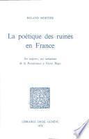 La poétique des ruines en France