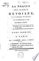 La police de Paris dévoilée