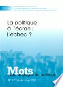 La politique à l'écran