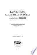 La politique culturelle en débat