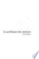 La politique des auteurs