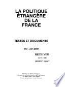 La politique étrangère de la France