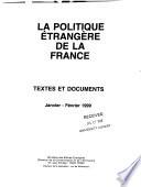 La politique étrangère de la France