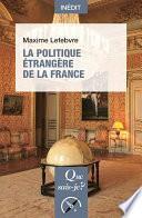La politique étrangère de la France