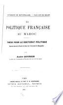 La politique française au Maroc