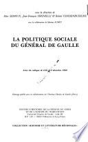La Politique sociale du général de Gaulle