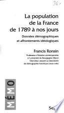 La population de la France de 1789 à nos jours