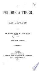 La Poudre à tirer et ses défauts ... Traduit par M. L. Joulin