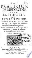 La pratique de medecine avec la theorie