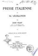 La presse italienne et sa législation