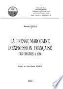 La presse marocaine d'expression française