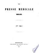 La presse médicale belge