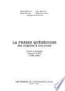 La presse québécoise, des origines à nos jours: 1964-1975