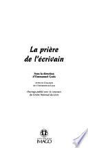 La prière de l'écrivain