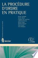 La procédure d'ordre en pratique