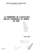 La promotion de l'excellence par les cérémonies de remise de prix
