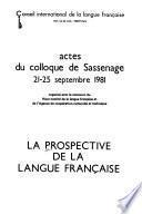 La Prospective de la langue française