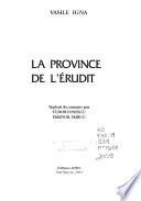 La province de l'érudit