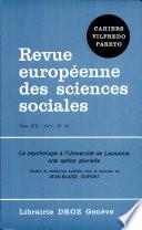 La psychologie à l'Université de Lausanne