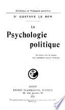 La psychologie politique