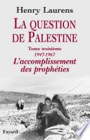La question de Palestine