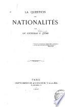 La question des nationalités