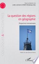 La question des régions én géographie