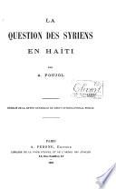 La question des Syriens en Haiti