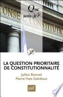 La question prioritaire de constitutionnalité