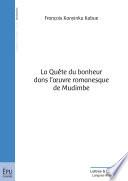 La Quête du bonheur dans l'oeuvre romanesque de Mudimbe