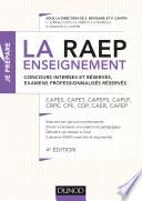 La Raep enseignement - Concours internes et réservés, examens professionnalisés réservés