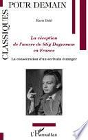 La réception de l'oeuvre de Stig Dagerman en France