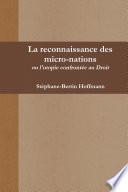 La reconnaissance des micro-nations