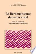 La reconnaissance du savoir rural