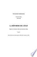 La réforme de l'état