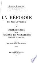 La réforme en Angleterre