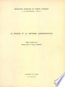 La région et la réforme administrative