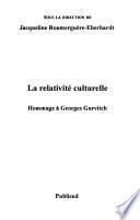 La Relativité culturelle