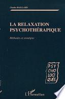 La relaxation psychothérapique