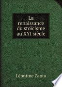 La renaissance du sto?cisme au XYI si?cle