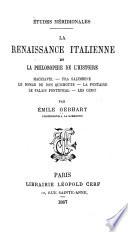 La renaissance italienne et la philosophie de l'histoire ...