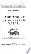 La Renaissance que nous a léguée Vasari