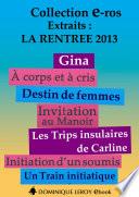 LA RENTRÉE LITTÉRAIRE 2013 Éditons Dominique Leroy – Extraits gratuits (eBook)