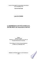 La représentativité syndicale, instrument du dialogue social