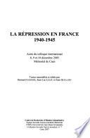 La répression en France, 1940-1945