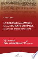 La Résistance allemande et autrichienne en France