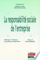 La responsabilité sociale de l'entreprise