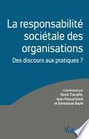 La responsabilité sociétale des organisations