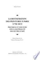 La restauration des peintures à Paris