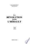 La Révolution dans l'Hérault